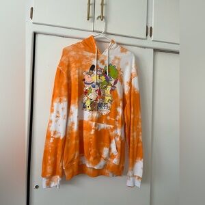 Nickelodeon Orange and White Hoodie